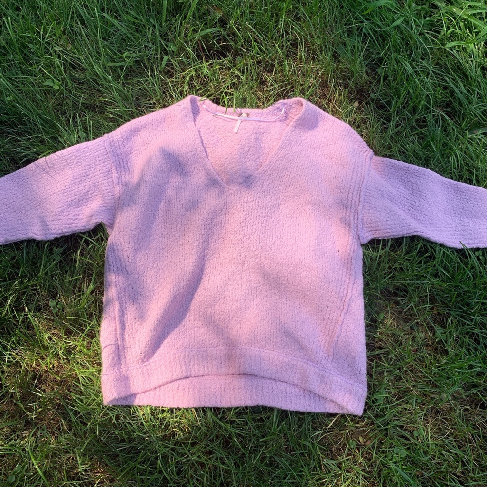 Free People soft pink sweater